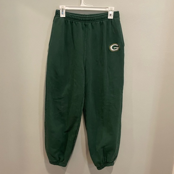 Packers Green Logo Sweatpants Size 14/16 - Picture 1 of 5